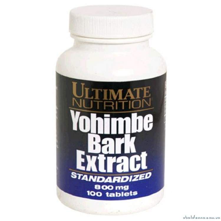 Ultimate Nutrition Yohimbe Bark Extract 800 мг 100 таб