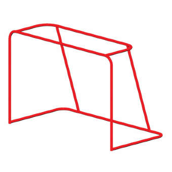 Ворота для хоккея с шайбой (без сетки) ZSO 37750