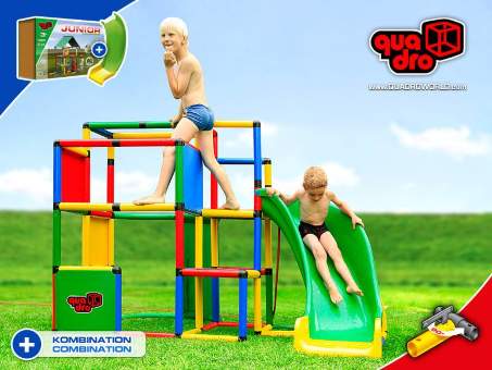 Детский игровой комплекс Quadro Junior + Curved Slide
