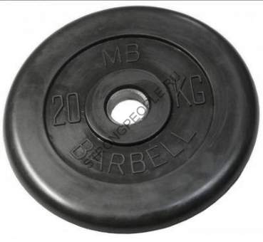 Диск обрезиненный Barbell 20 кг